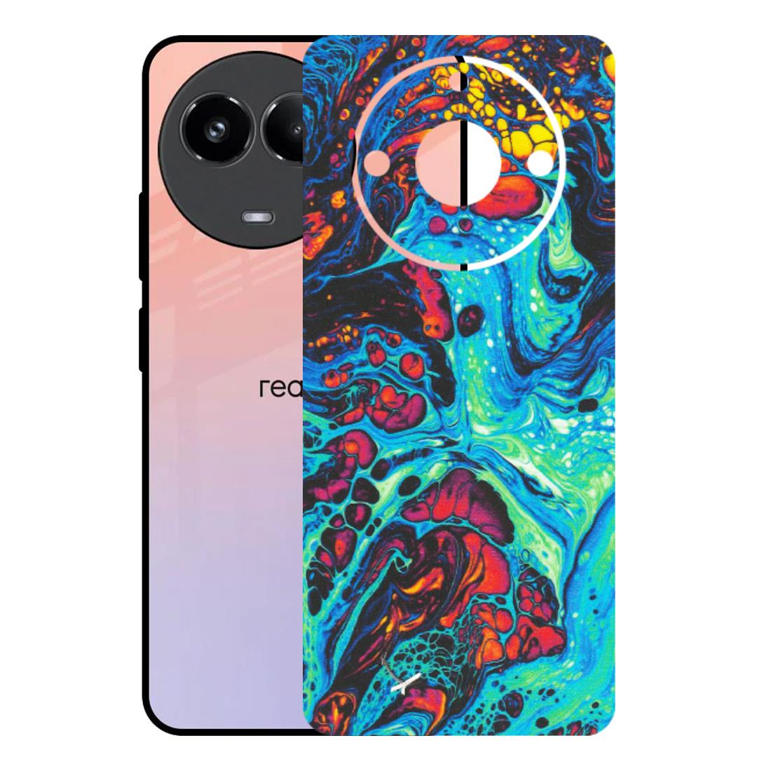 Realme Phone Skins (All Models) - Majestic Galactic Marbel - Matte Finish (M-85) Realme 11 (5G)