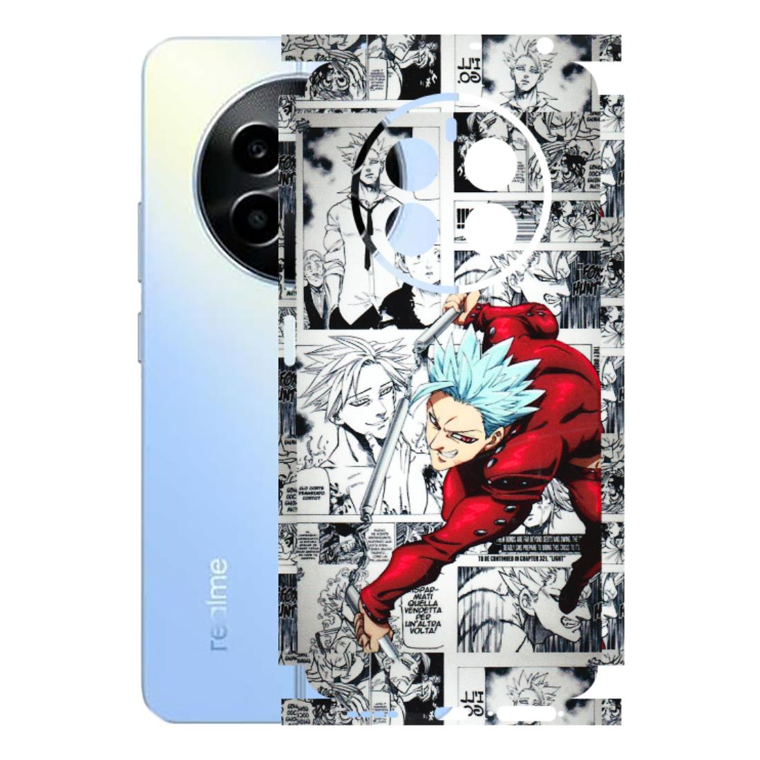 Realme Phone Skins (All Models) - Anime Comic - 3D Embossed Finish (L-192) Realme 13