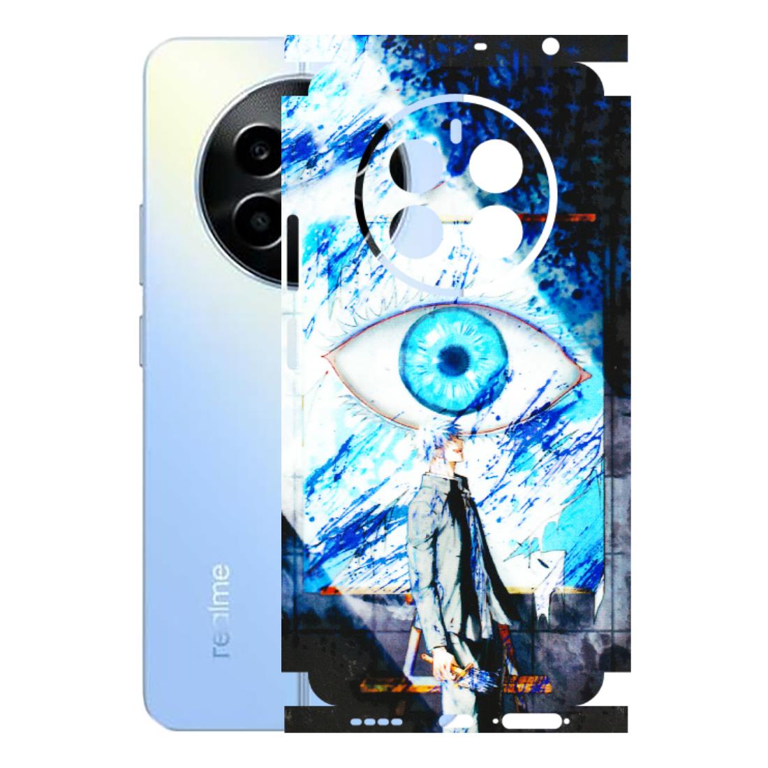Realme Phone Skins (All Models) - Gojo Satoru evil eye - 3D Embossed Finish (L-239) Realme 13