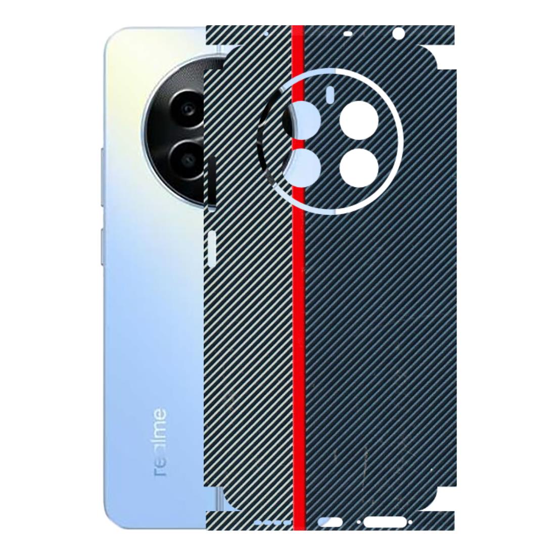Realme Phone Skins (All Models) - Blue Sober Lines - 3D Embossed Finish (L-305) Realme 13