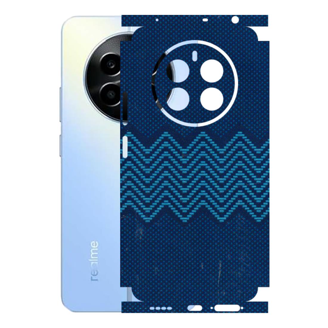 Realme Phone Skins (All Models) - Blue Sober Waves - 3D Embossed Finish (L-306) Realme 13