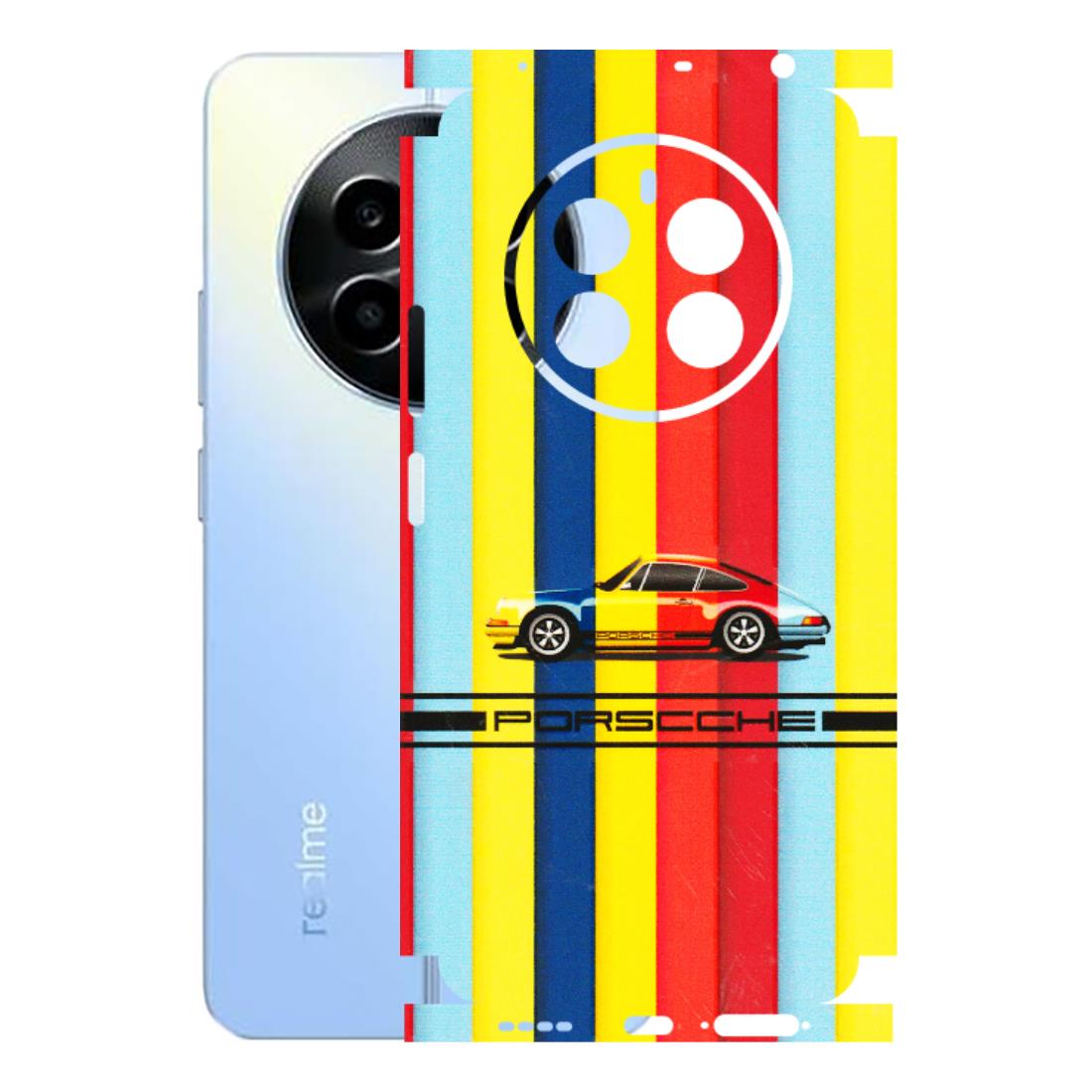 Realme Phone Skins (All Models) - Multicolour Porche - 3D Embossed Finish (L-39) Realme 13