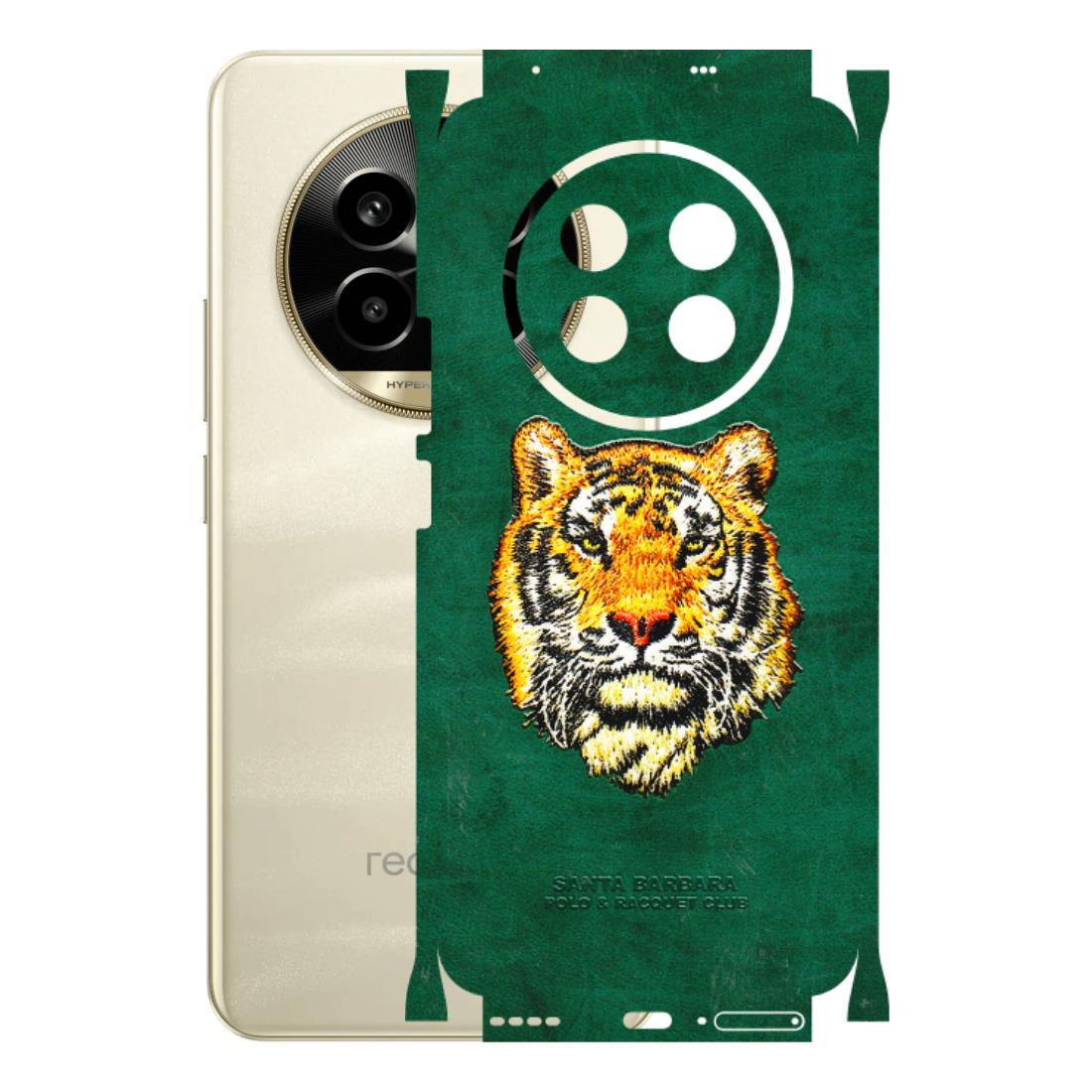 Realme Phone Skins (All Models) - Leather Feel Tiger - 3D Embossed Finish (L-111) Realme 14 Pro Lite