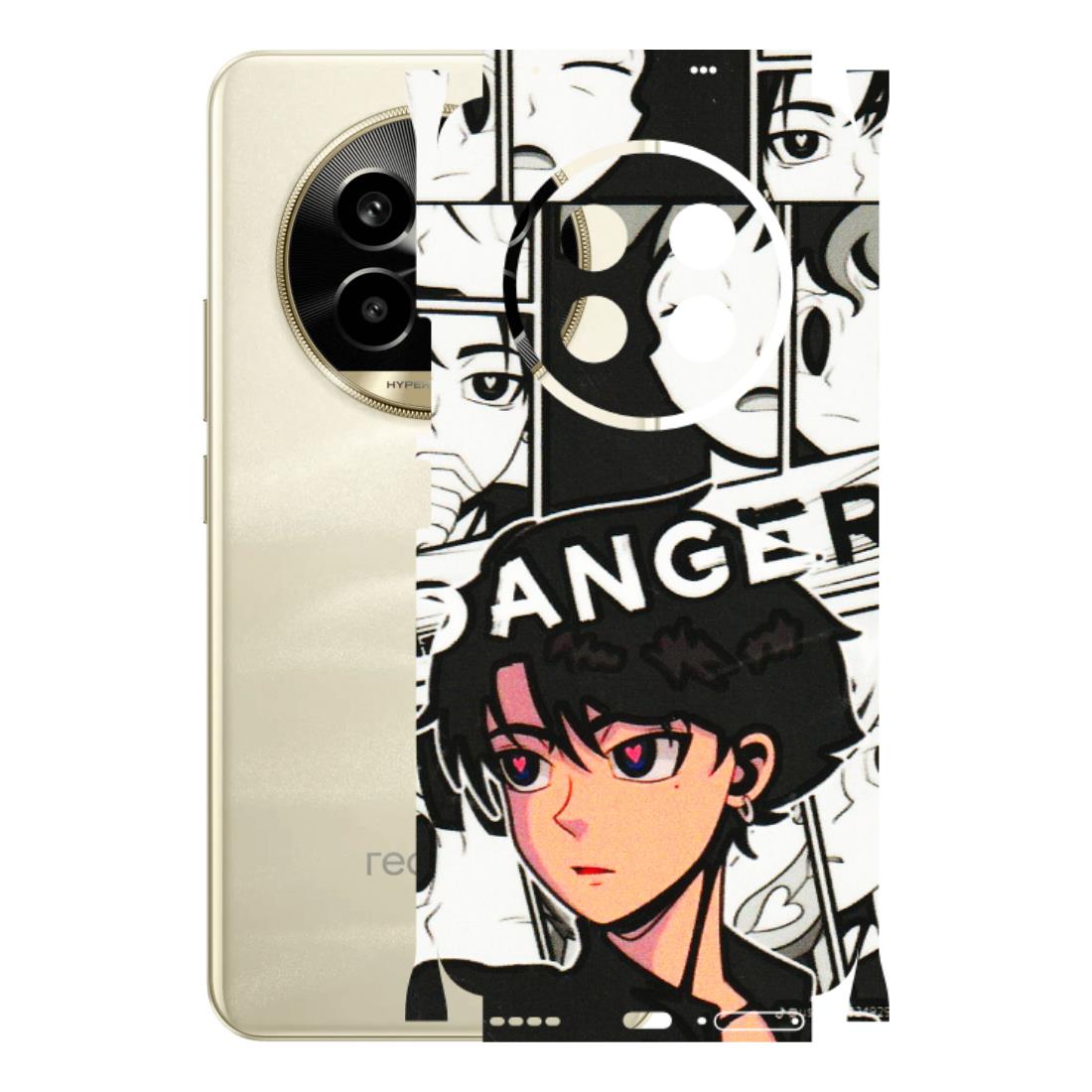 Realme Phone Skins (All Models) - Danger Anime - 3D Embossed Finish (L-155) Realme 14 Pro Lite