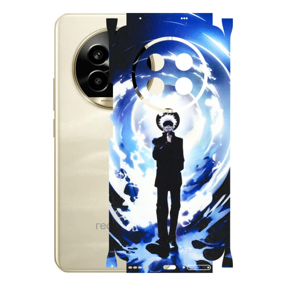 Realme Phone Skins (All Models) - Satoru Gojo Dark Blue - 3D Embossed Finish (L-235) Realme 14 Pro Lite