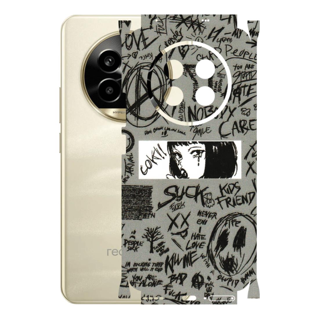 Realme Phone Skins (All Models) - Never Have Love Anime - 3D Embossed Finish (L-260) Realme 14 Pro Lite