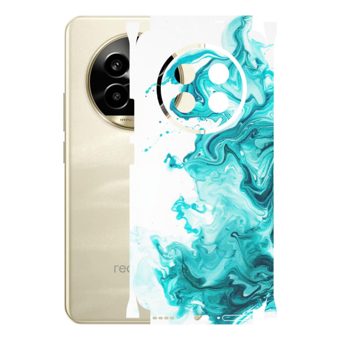 Realme Phone Skins (All Models) - Sky Blue Abstract Colour - Matte Finish (M-146) Realme 14 Pro Lite