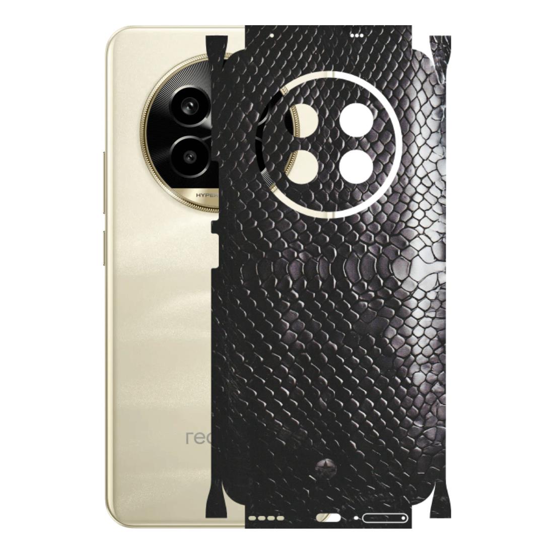 Realme Phone Skins (All Models) - Black Snack Leather - Matte Finish (M-147) Realme 14 Pro Lite