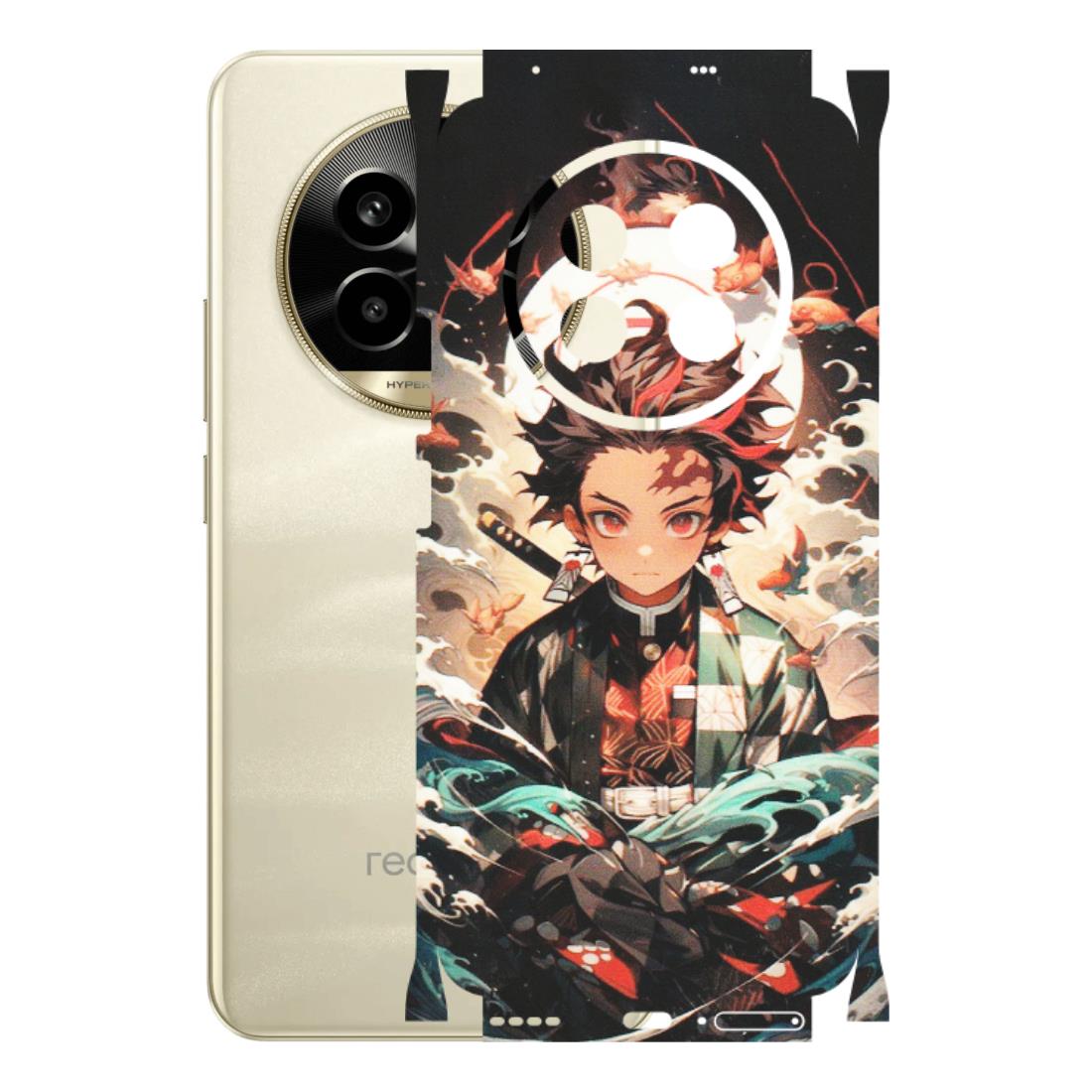 Realme Phone Skins (All Models) - Tanjiro Demon Slayer Anime - Matte Finish (M-158) Realme 14 Pro Lite