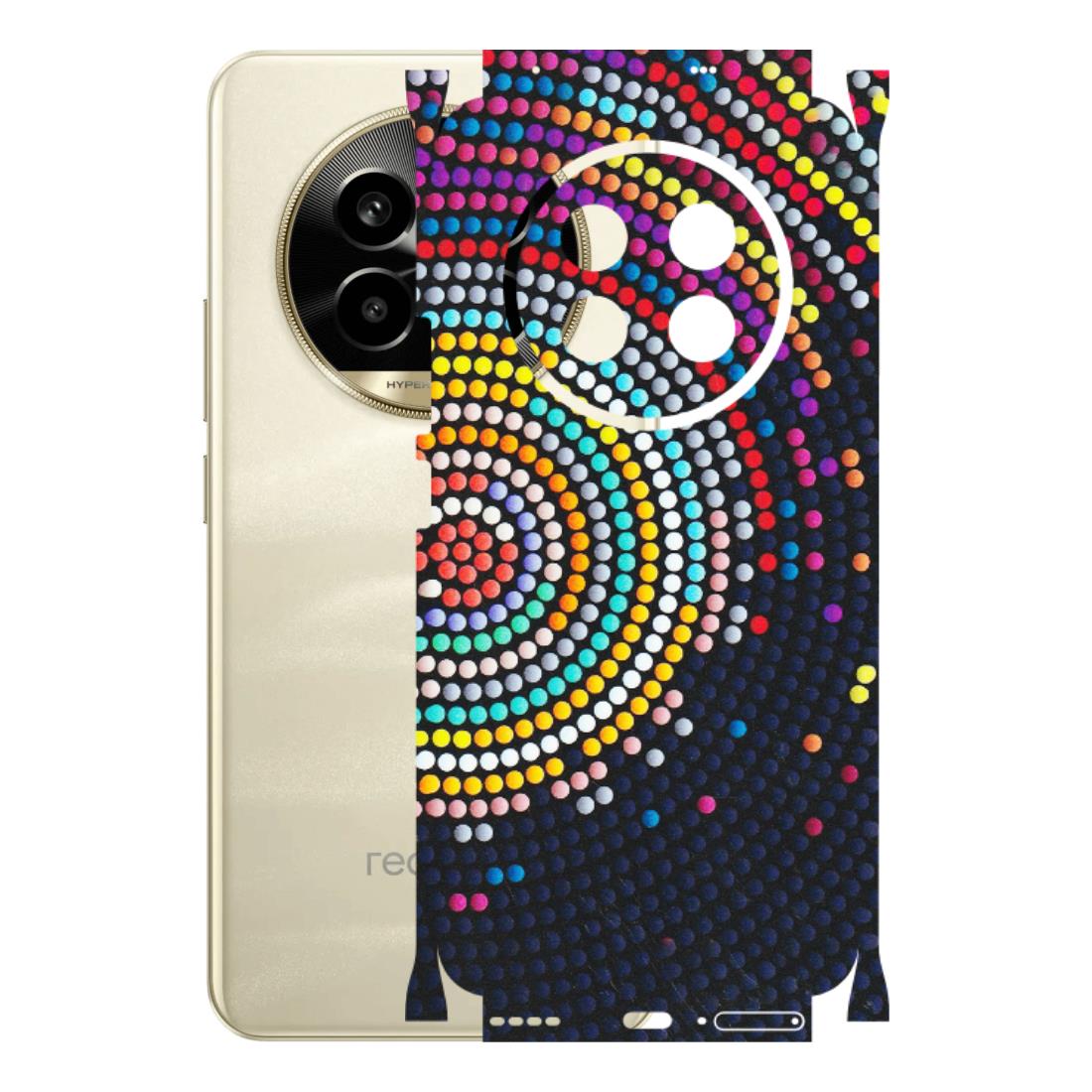 Realme Phone Skins (All Models) - Rainbow Dot Mandala - Matte Finish (M-97) Realme 14 Pro Lite