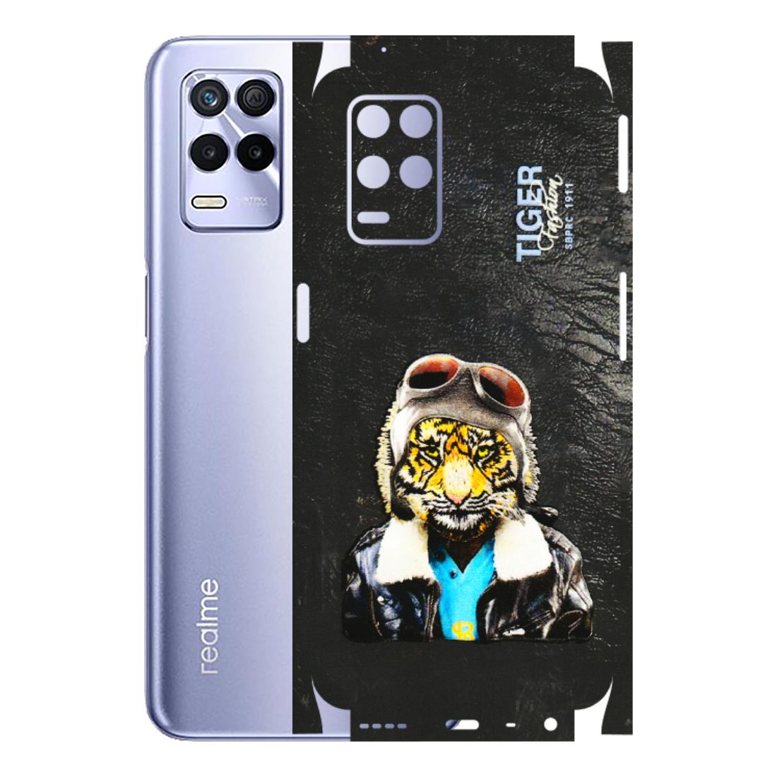 Realme Phone Skins (All Models) - Rider Tiger - 3D Embossed Finish (L-113) Realme 8S (5G)