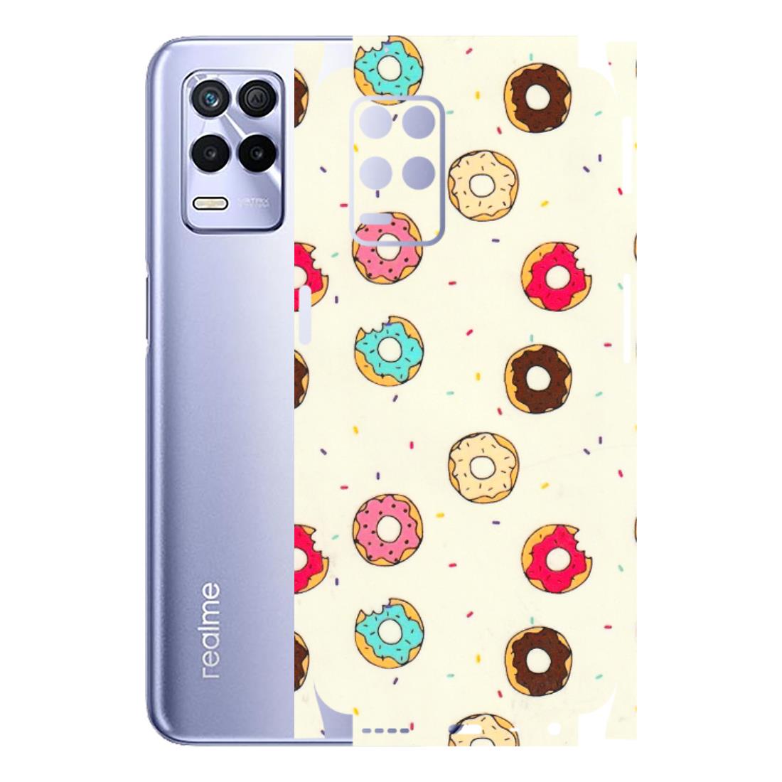 Realme Phone Skins (All Models) - Mini Donuts Doodle Art - 3D Embossed Finish (L-122) Realme 8S (5G)