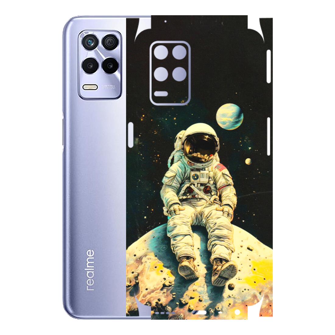 Realme Phone Skins (All Models) - Astronaut in Space - 3D Embossed Finish (L-16) Realme 8S (5G)