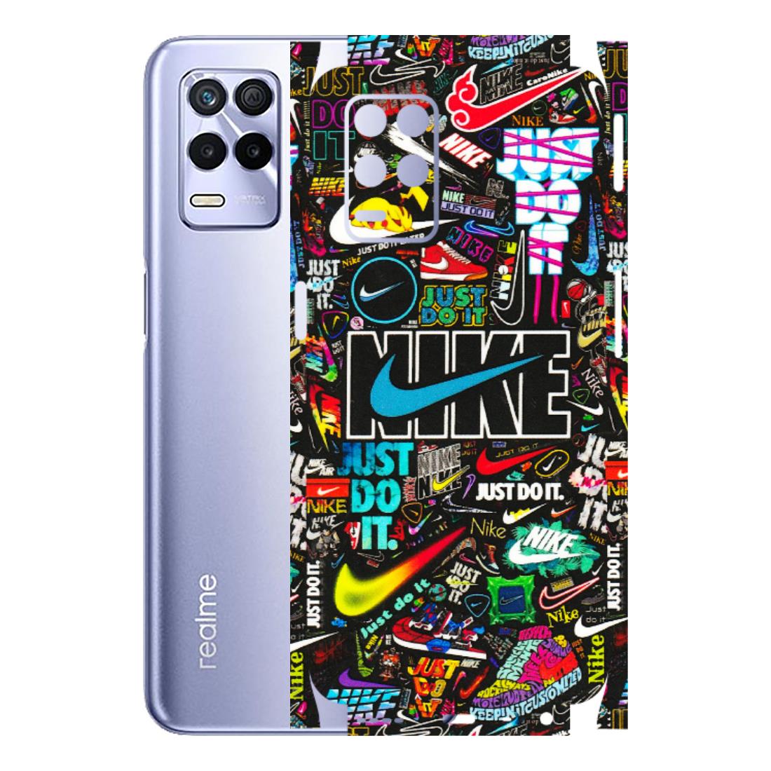 Realme Phone Skins (All Models) - Just Do It Doodles - 3D Embossed Finish (L-166) Realme 8S (5G)