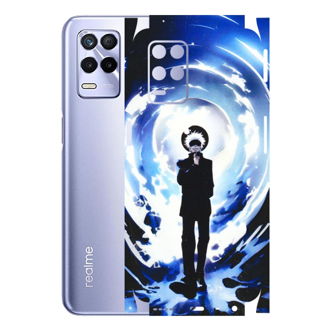Realme Phone Skins (All Models) - Satoru Gojo Dark Blue - 3D Embossed Finish (L-235) Realme 8S (5G)