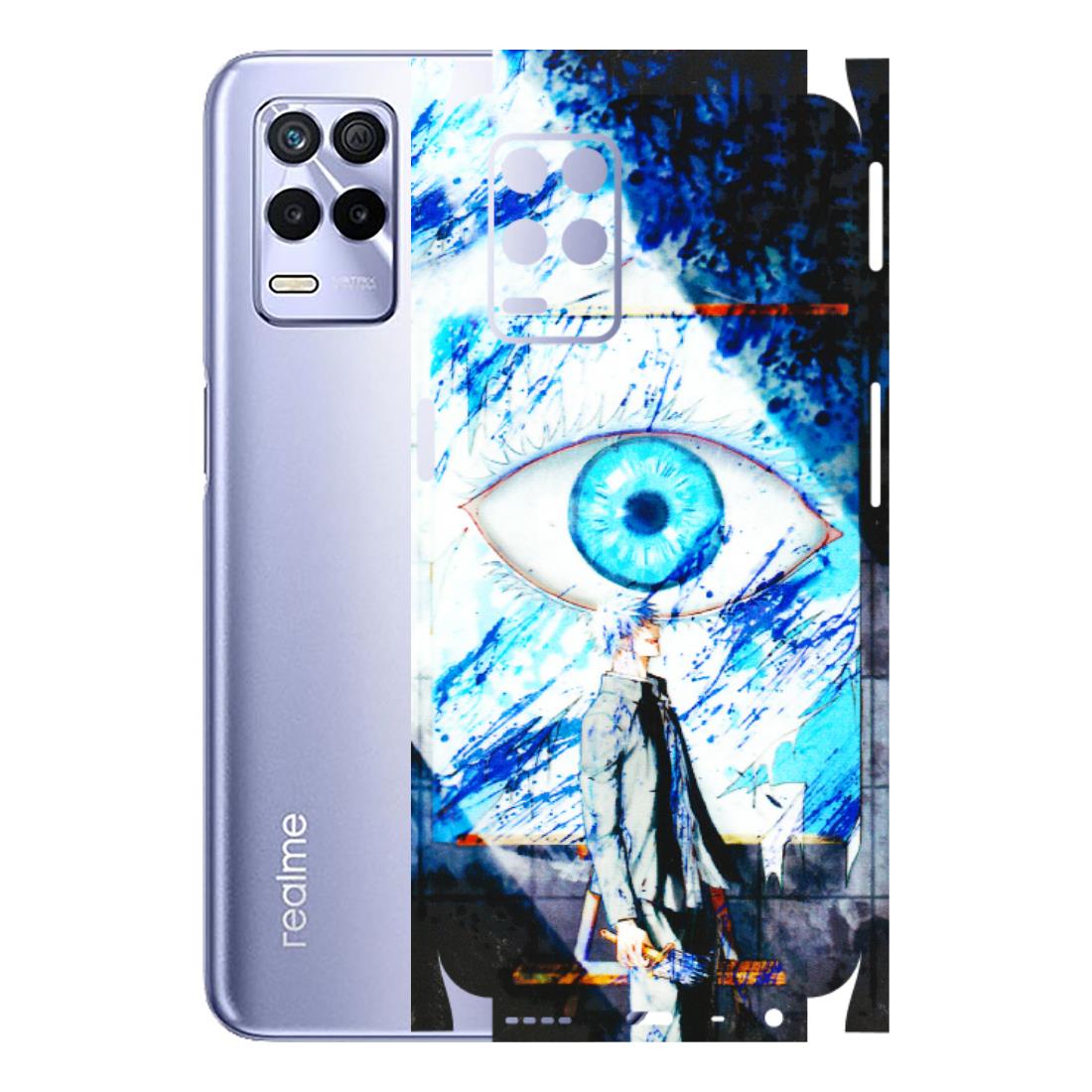 Realme Phone Skins (All Models) - Gojo Satoru evil eye - 3D Embossed Finish (L-239) Realme 8S (5G)