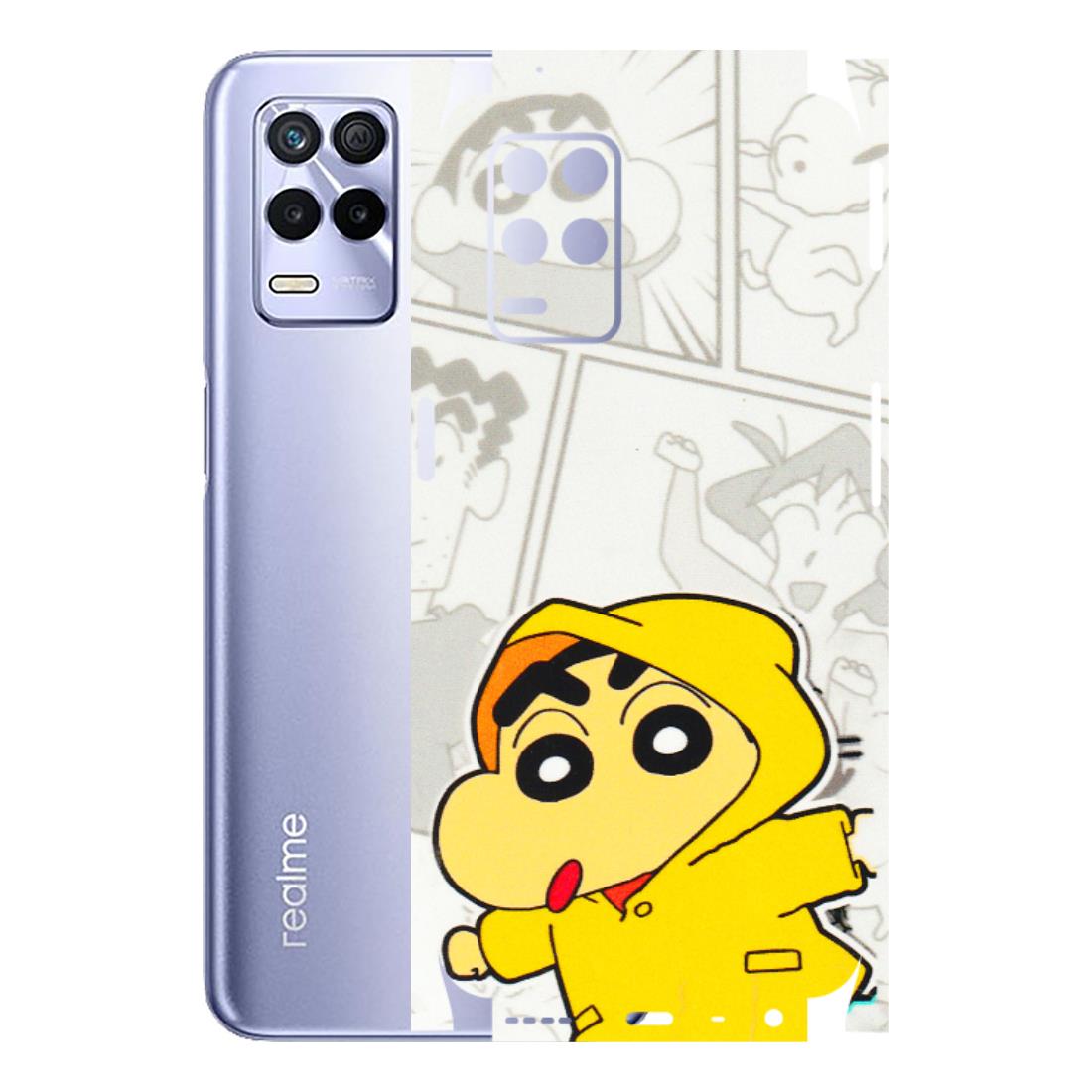 Realme Phone Skins (All Models) - Yellow Shinchan Comic - 3D Embossed Finish (L-246) Realme 8S (5G)