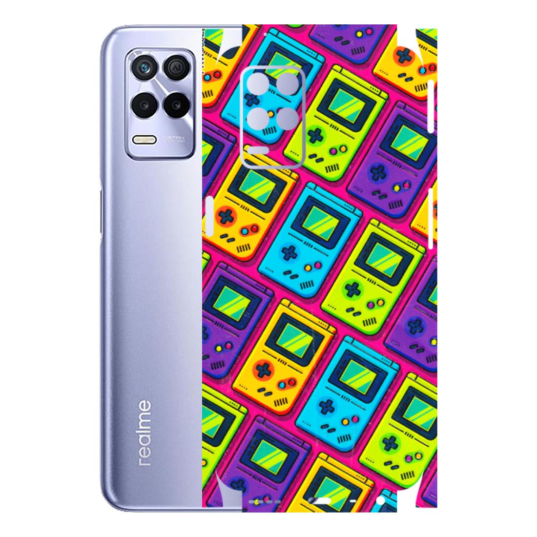 Realme Phone Skins (All Models) - Gameboy Colourful - 3D Embossed Finish (L-266) Realme 8S (5G)