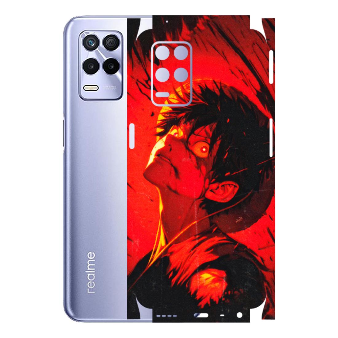 Realme Phone Skins (All Models) - D.Luffy Power Up One Piece Anime - 3D Embossed Finish (L-326) Realme 8S (5G)
