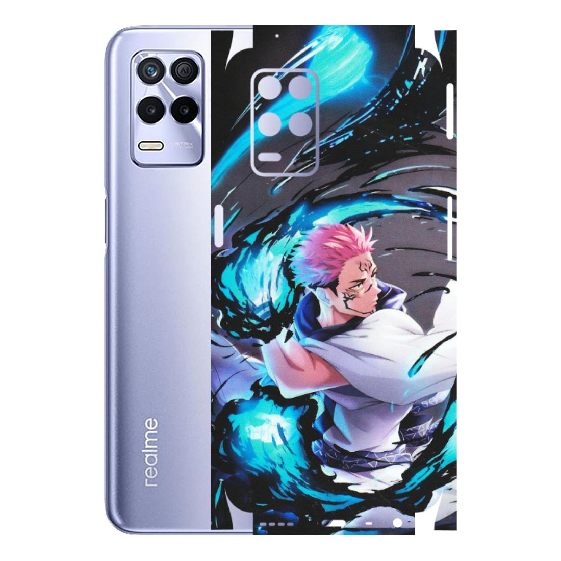 Realme Phone Skins (All Models) - New Jujutsu Kaisen Grey Blue Anime - Matte Finish (M-127) Realme 8S (5G)