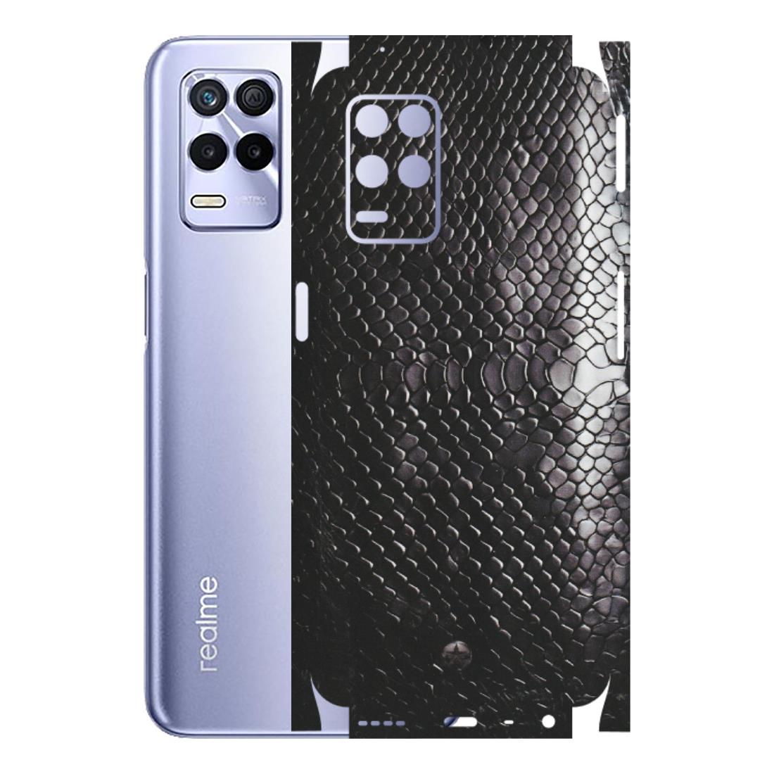 Realme Phone Skins (All Models) - Black Snack Leather - Matte Finish (M-147) Realme 8S (5G)