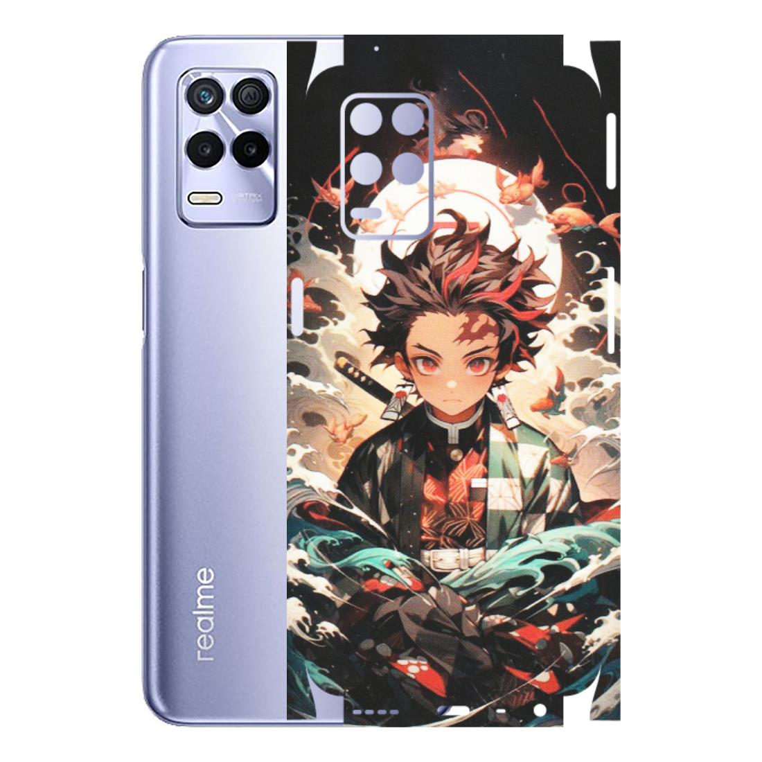 Realme Phone Skins (All Models) - Tanjiro Demon Slayer Anime - Matte Finish (M-158) Realme 8S (5G)