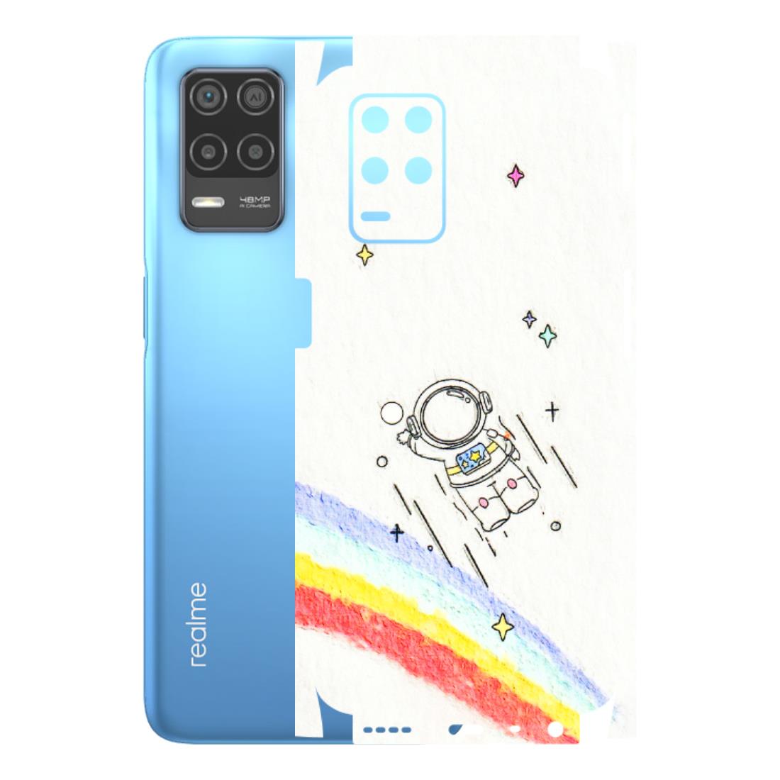 Realme Phone Skins (All Models) - Milkyway Astronaut - 3D Embossed Finish (L-110) Realme 8 (4G)