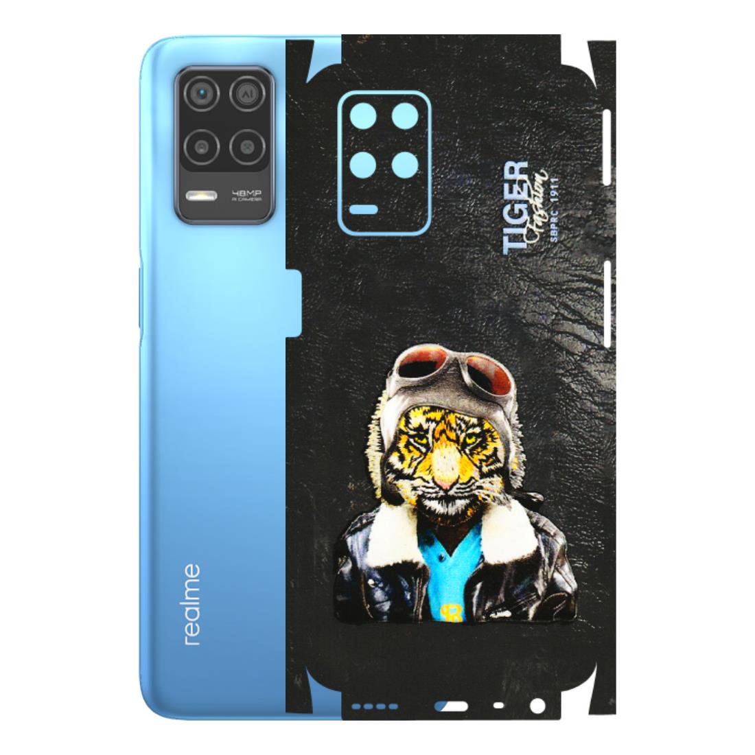 Realme Phone Skins (All Models) - Rider Tiger - 3D Embossed Finish (L-113) Realme 8 (4G)