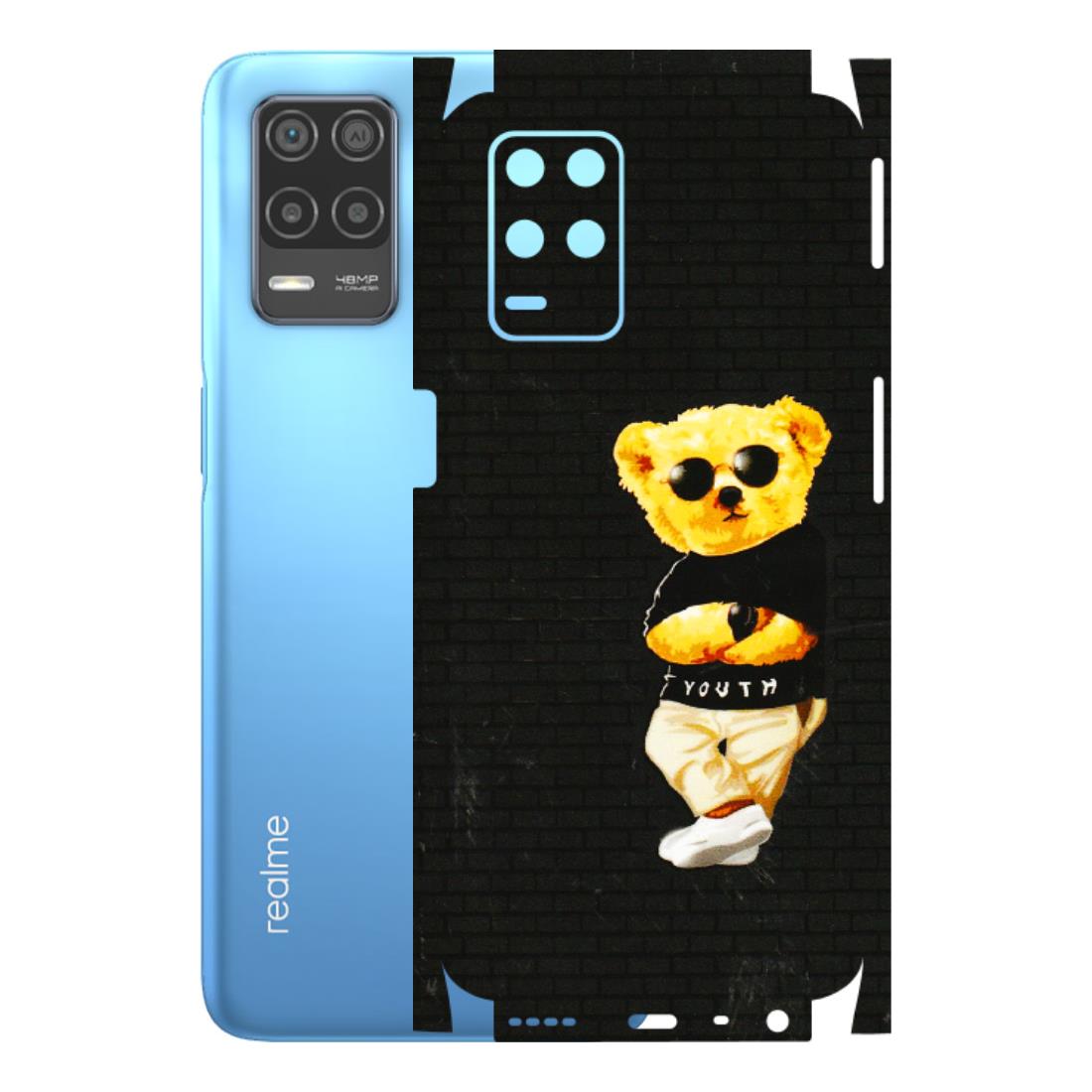 Realme Phone Skins (All Models) - Classy Teddy Bear - 3D Embossed Finish (L-116) Realme 8 (4G)