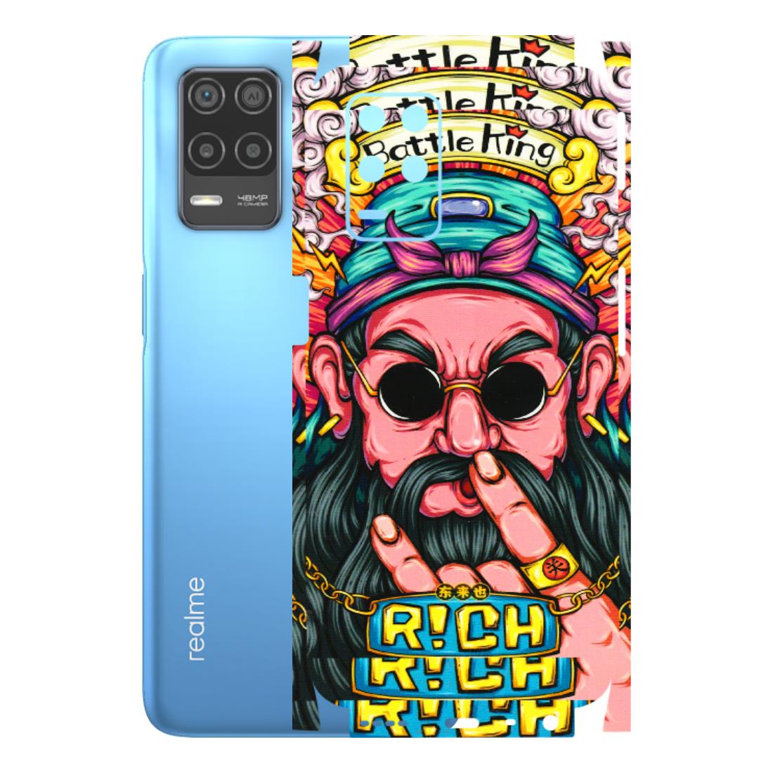 Realme Phone Skins (All Models) - Battle King Dude Face - 3D Embossed Finish (L-178) Realme 8 (4G)