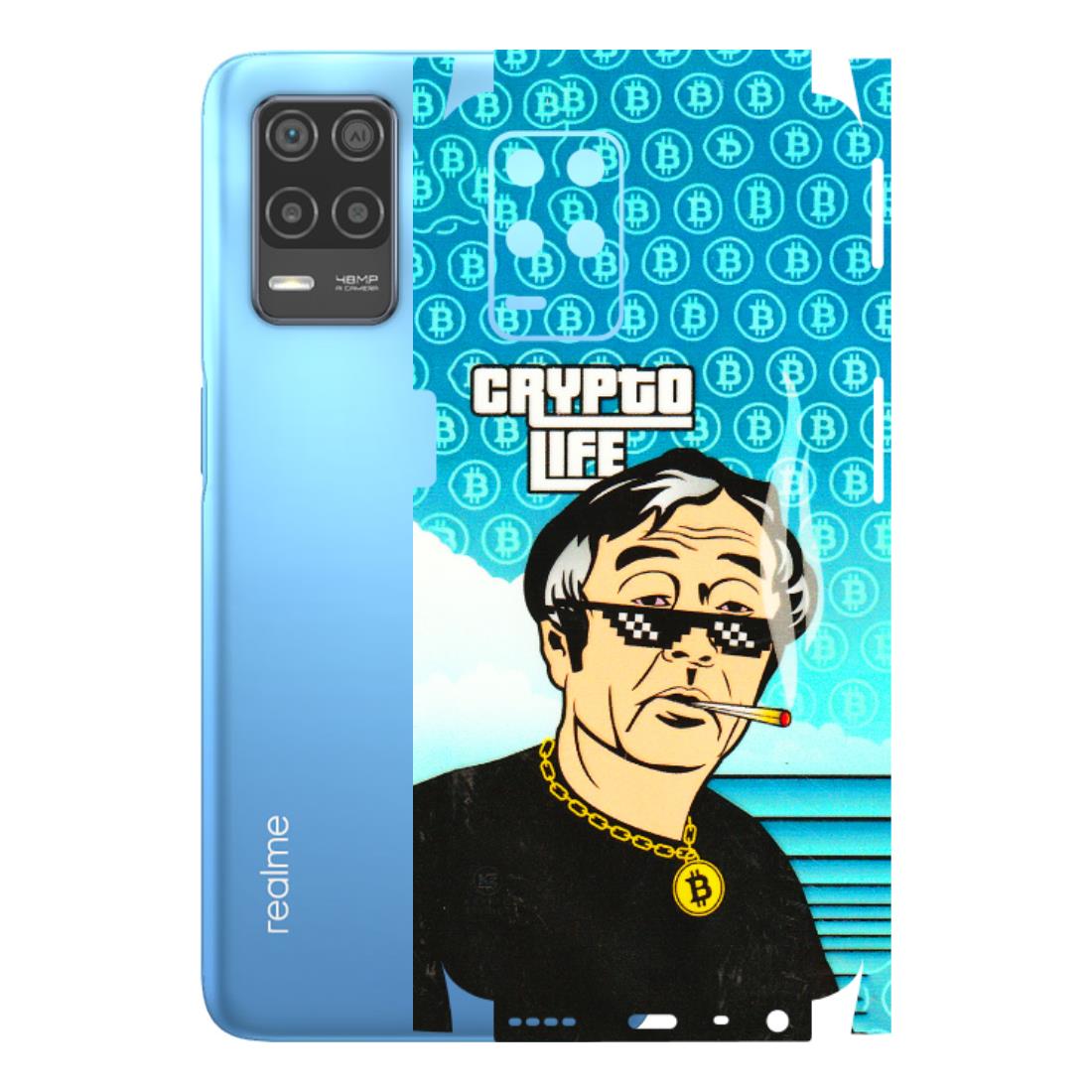 Realme Phone Skins (All Models) - Crypto Thug Life - 3D Embossed Finish (L-179) Realme 8 (4G)