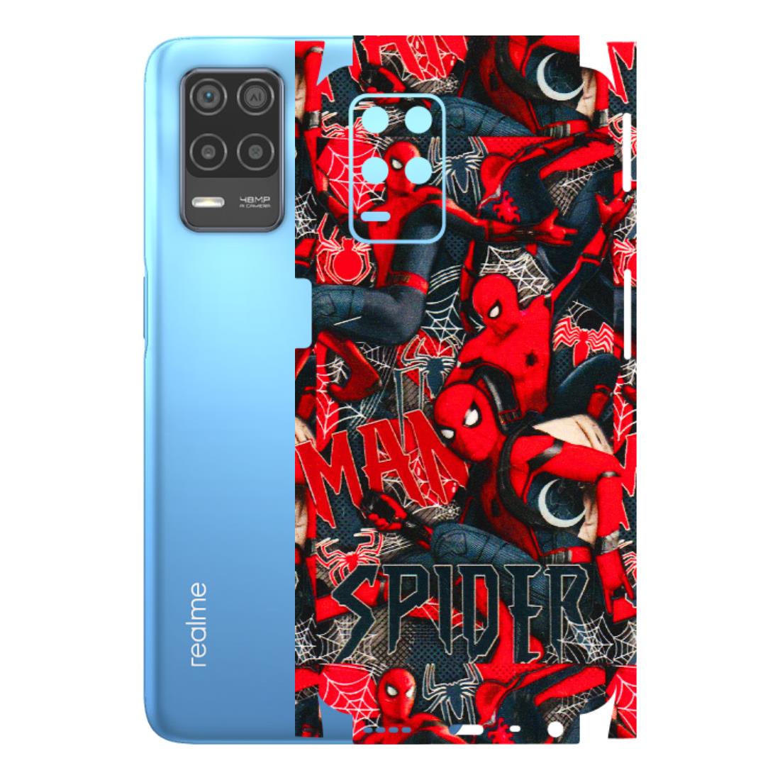 Realme Phone Skins (All Models) - SpiderMan Cool - 3D Embossed Finish (L-188) Realme 8 (4G)