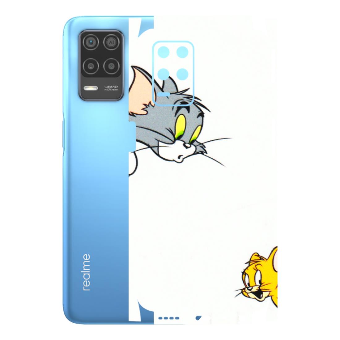 Realme Phone Skins (All Models) - Cute Tom And Jerry - 3D Embossed Finish (L-220) Realme 8 (4G)