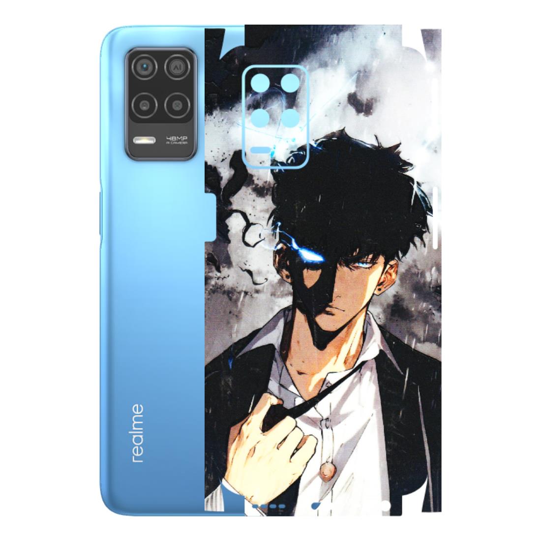 Realme Phone Skins (All Models) - Sung Jinwoo Manhwa Anime - 3D Embossed Finish (L-328) Realme 8 (4G)