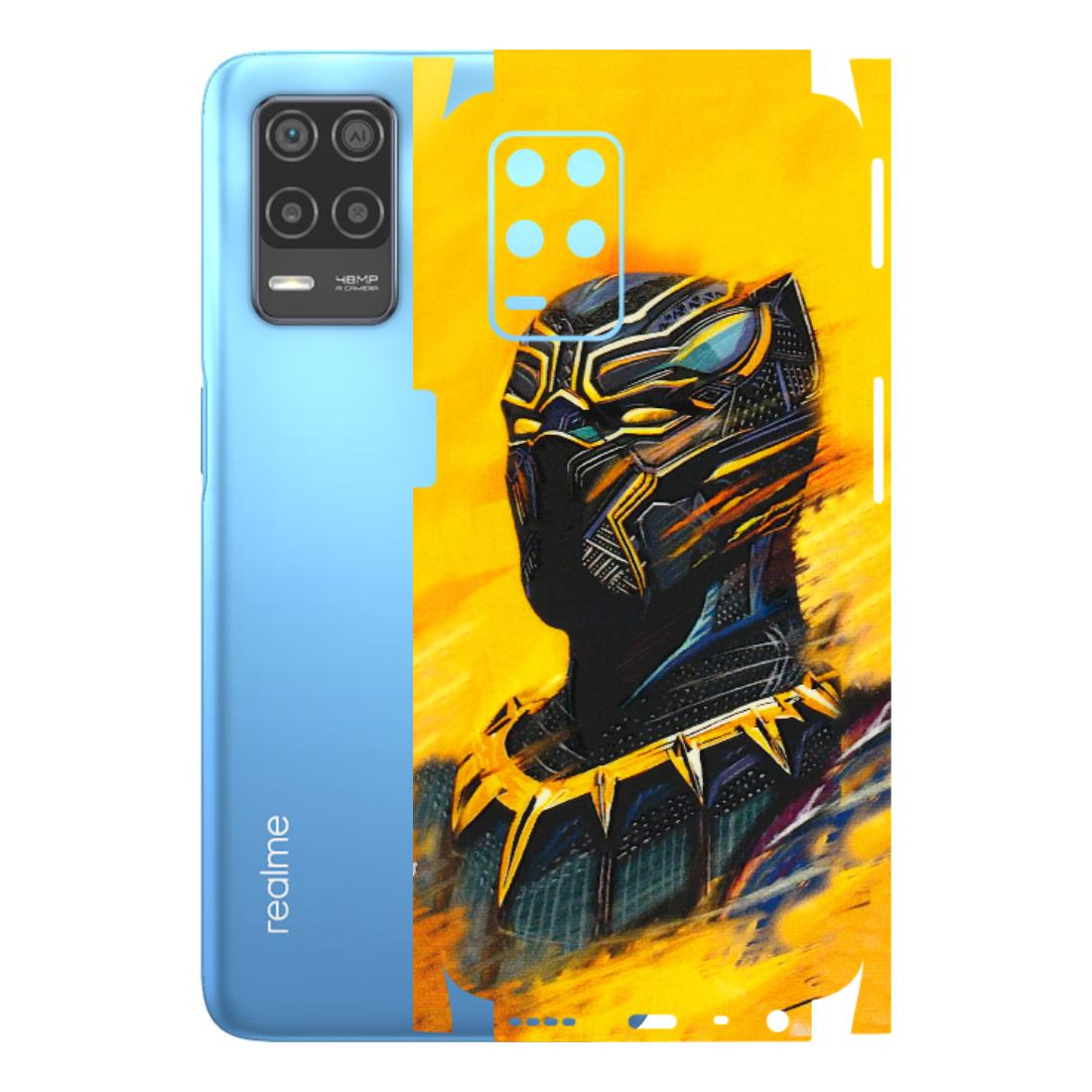Realme Phone Skins (All Models) - Yellow Panther - 3D Embossed Finish (L-54) Realme 8 (4G)