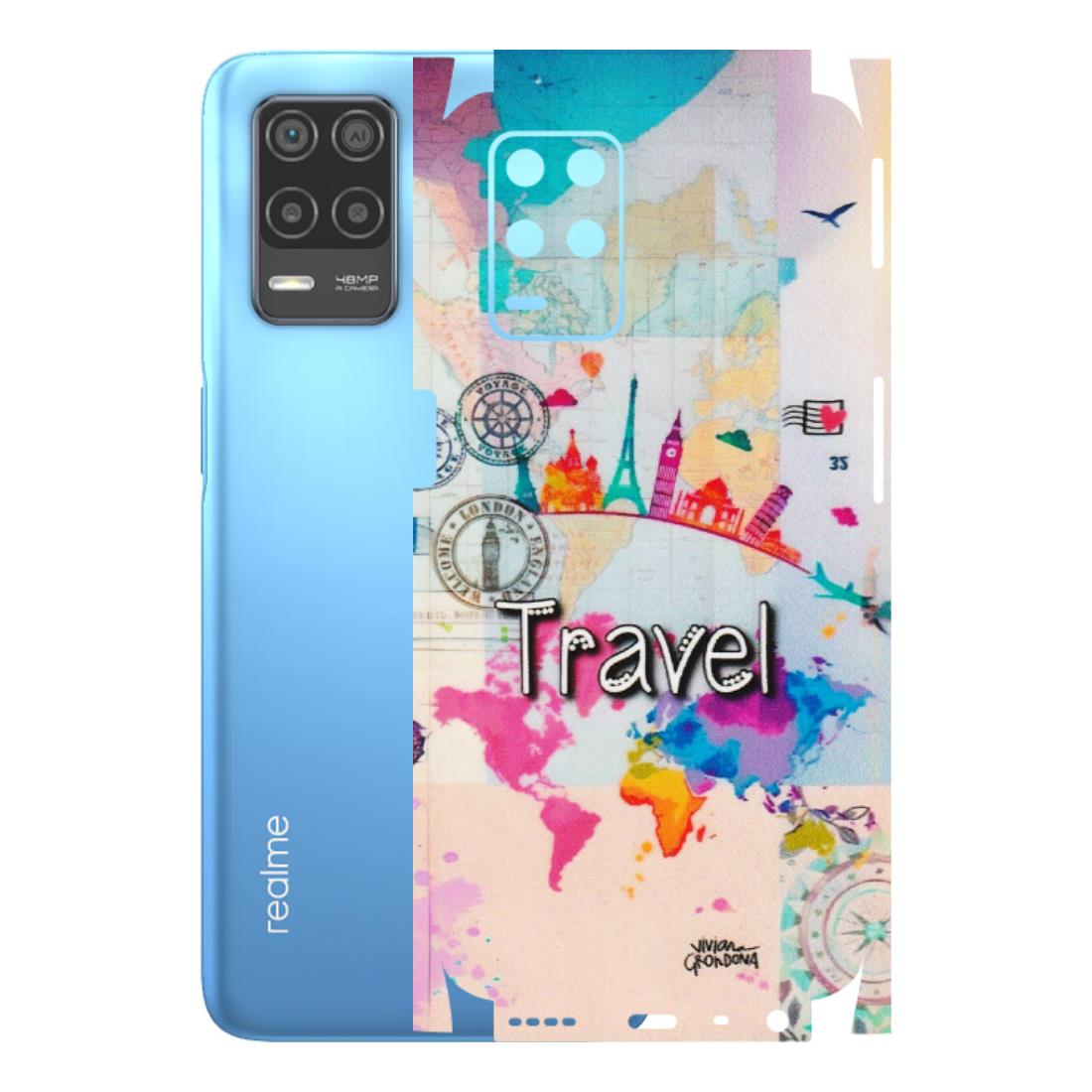 Realme Phone Skins (All Models) - Travel The Wonders - Matte Finish (M-108) Realme 8 (4G)