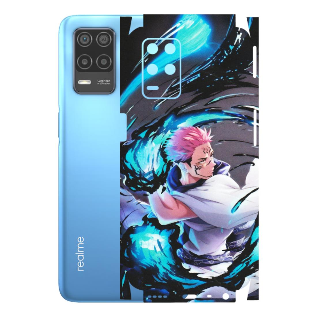 Realme Phone Skins (All Models) - New Jujutsu Kaisen Grey Blue Anime - Matte Finish (M-127) Realme 8 (4G)