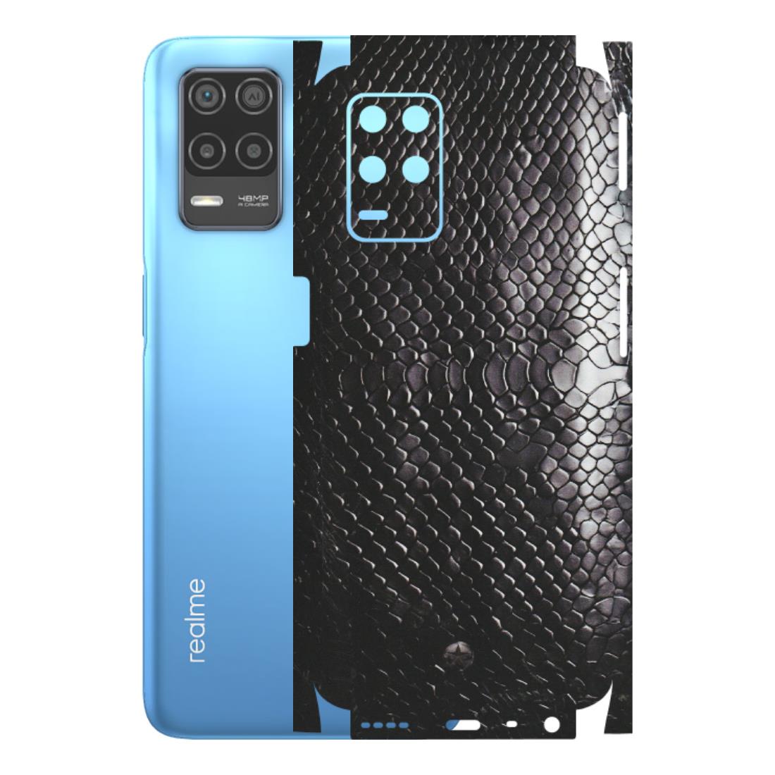 Realme Phone Skins (All Models) - Black Snack Leather - Matte Finish (M-147) Realme 8 (4G)