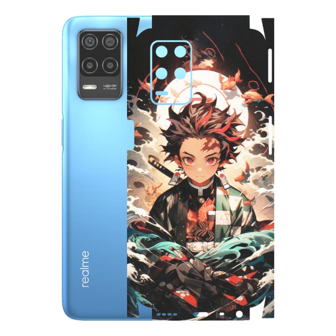 Realme Phone Skins (All Models) - Tanjiro Demon Slayer Anime - Matte Finish (M-158) Realme 8 (4G)
