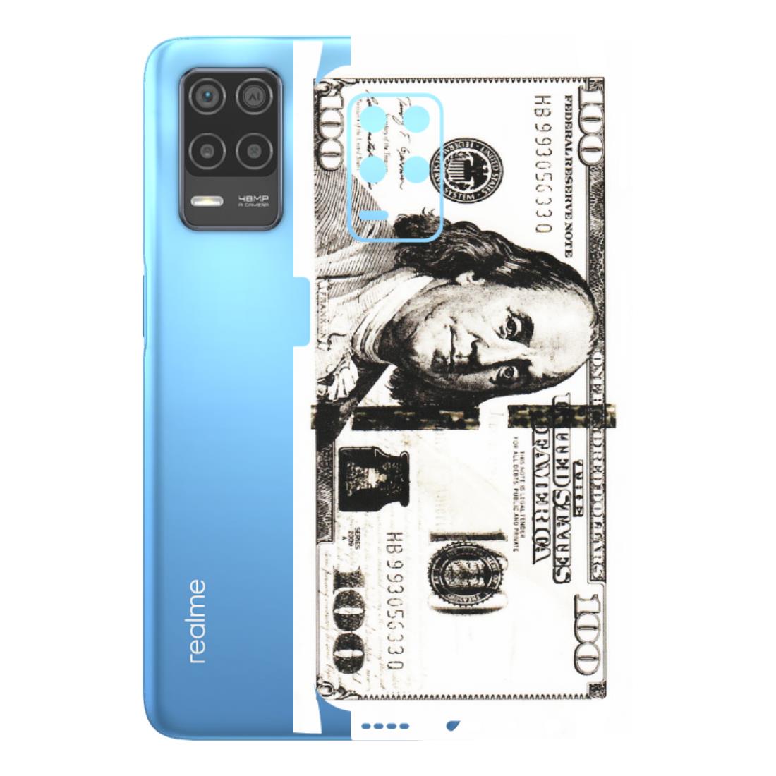 Realme Phone Skins (All Models) - 100 Dollar Currency - Transparent Finish (T-01) Realme 8 (4G)