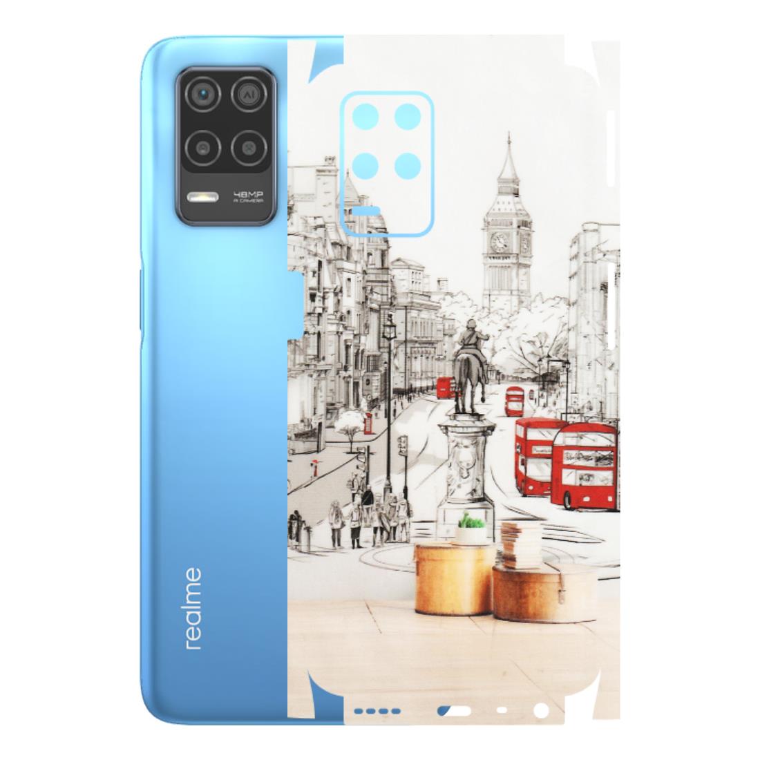 Realme Phone Skins (All Models) - London Street - Transparent Finish (T-02) Realme 8 (4G)