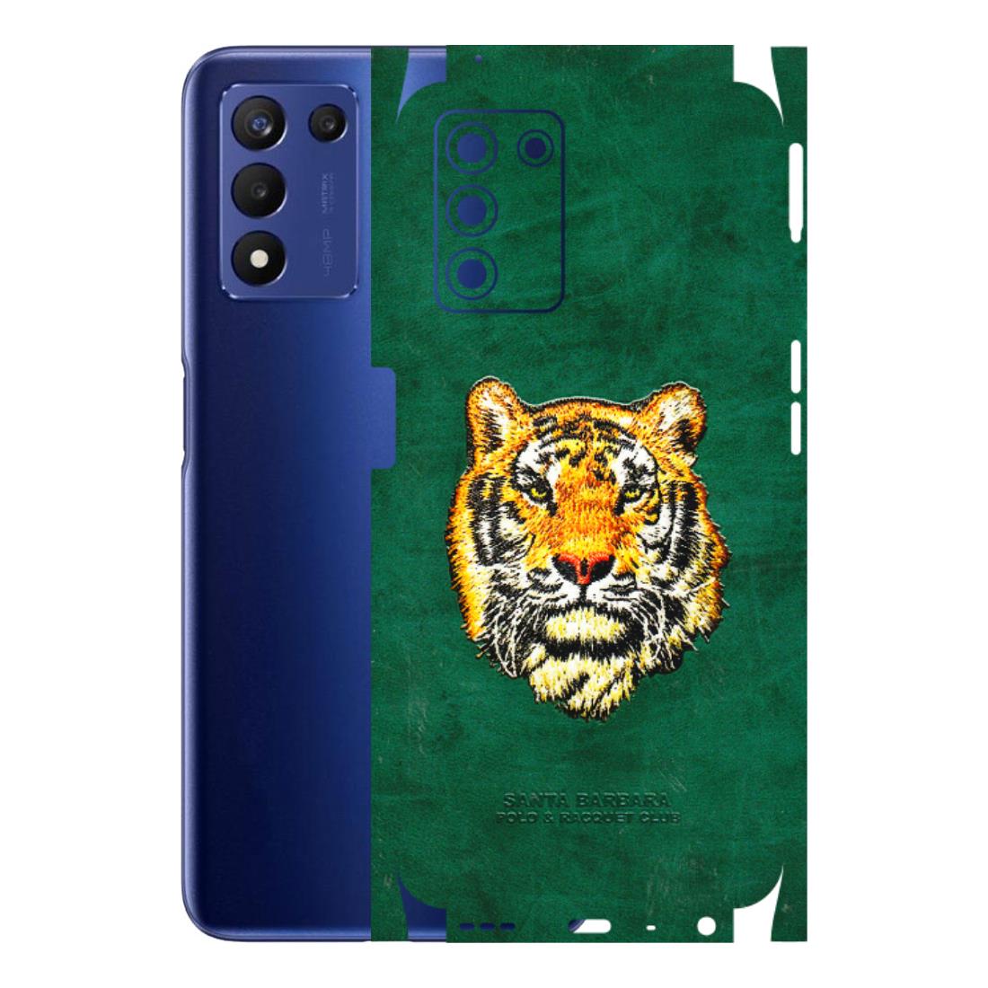 Realme Phone Skins (All Models) - Leather Feel Tiger - 3D Embossed Finish (L-111) Realme 9 5G SE