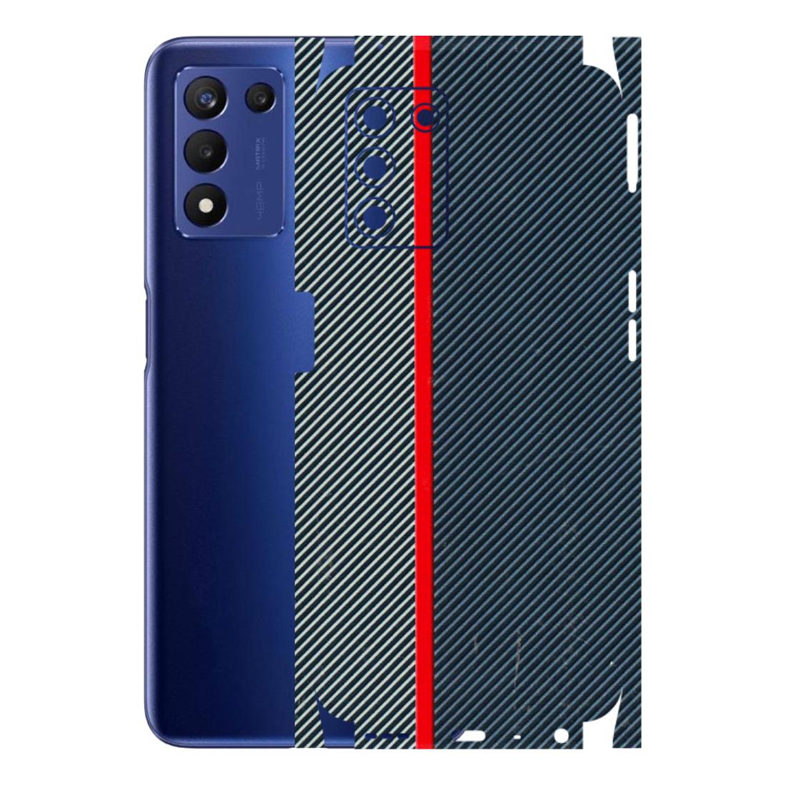 Realme Phone Skins (All Models) - Blue Sober Lines - 3D Embossed Finish (L-305) Realme 9 5G SE