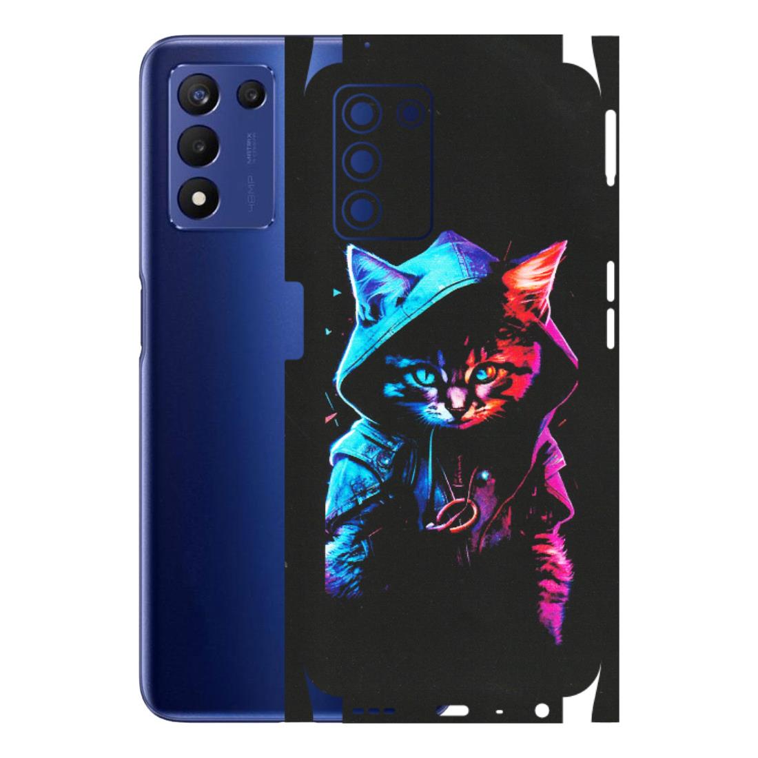 Realme Phone Skins (All Models) - Cyberpunk Cat - Matte Finish (M-45) Realme 9 5G SE