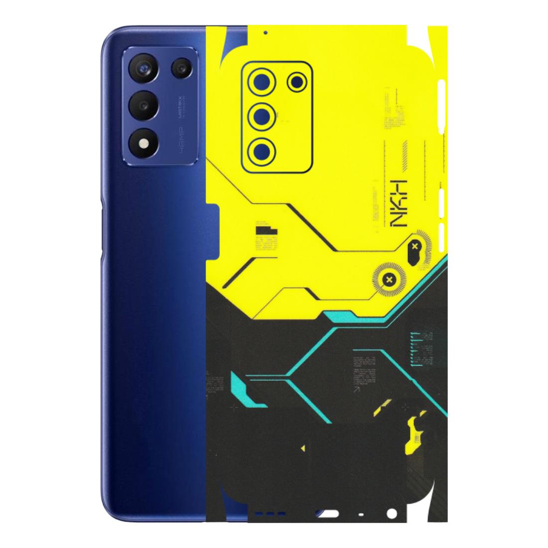 Realme Phone Skins (All Models) - Black Yellow Technica - Matte Finish (M-53) Realme 9 5G SE