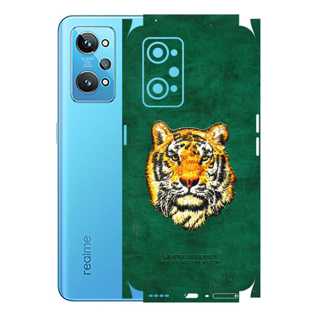 Realme Phone Skins (All Models) - Leather Feel Tiger - 3D Embossed Finish (L-111) Realme GT 2
