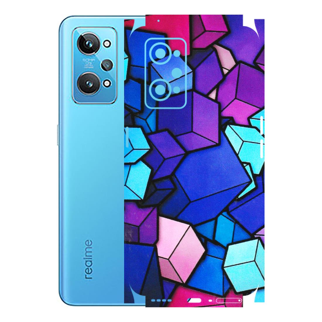 Realme Phone Skins (All Models) - Cube Doodle - 3D Embossed Finish (L-141) Realme GT 2