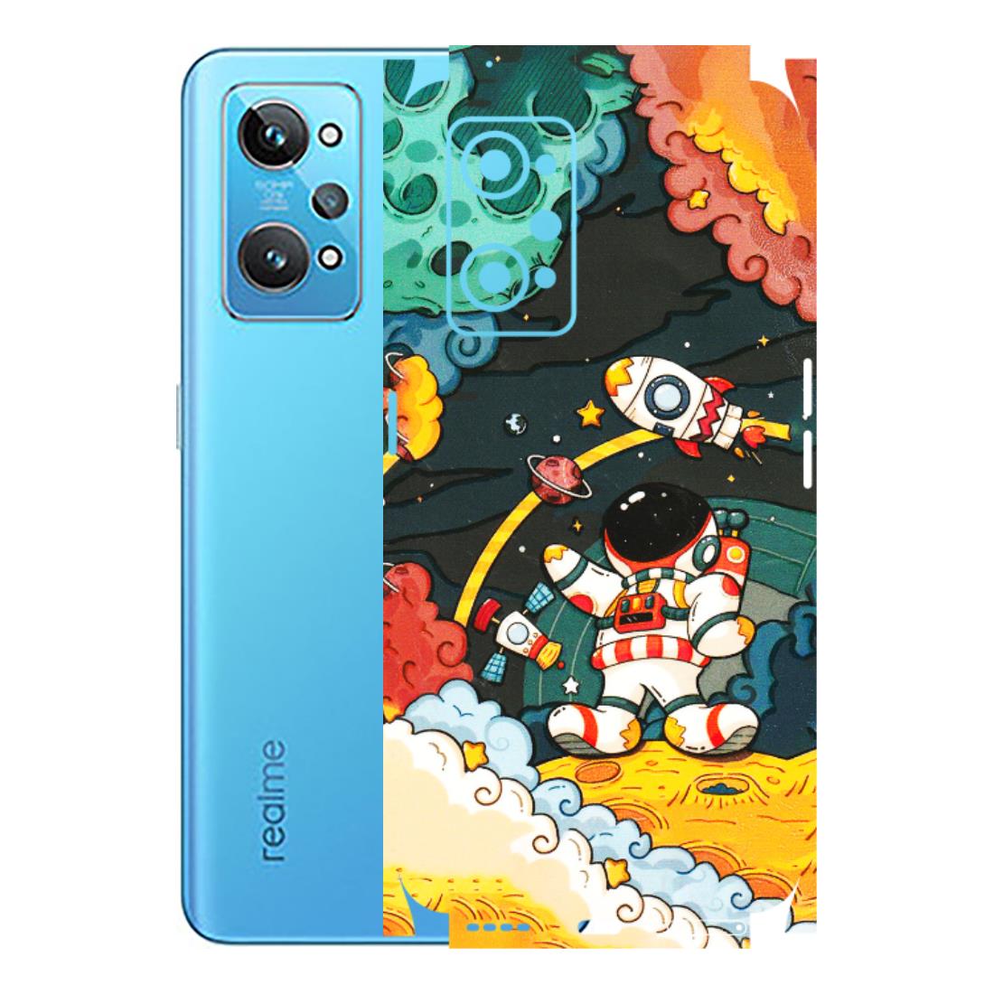 Realme Phone Skins (All Models) - Astronauts & Spaceship - 3D Embossed Finish (L-145) Realme GT 2