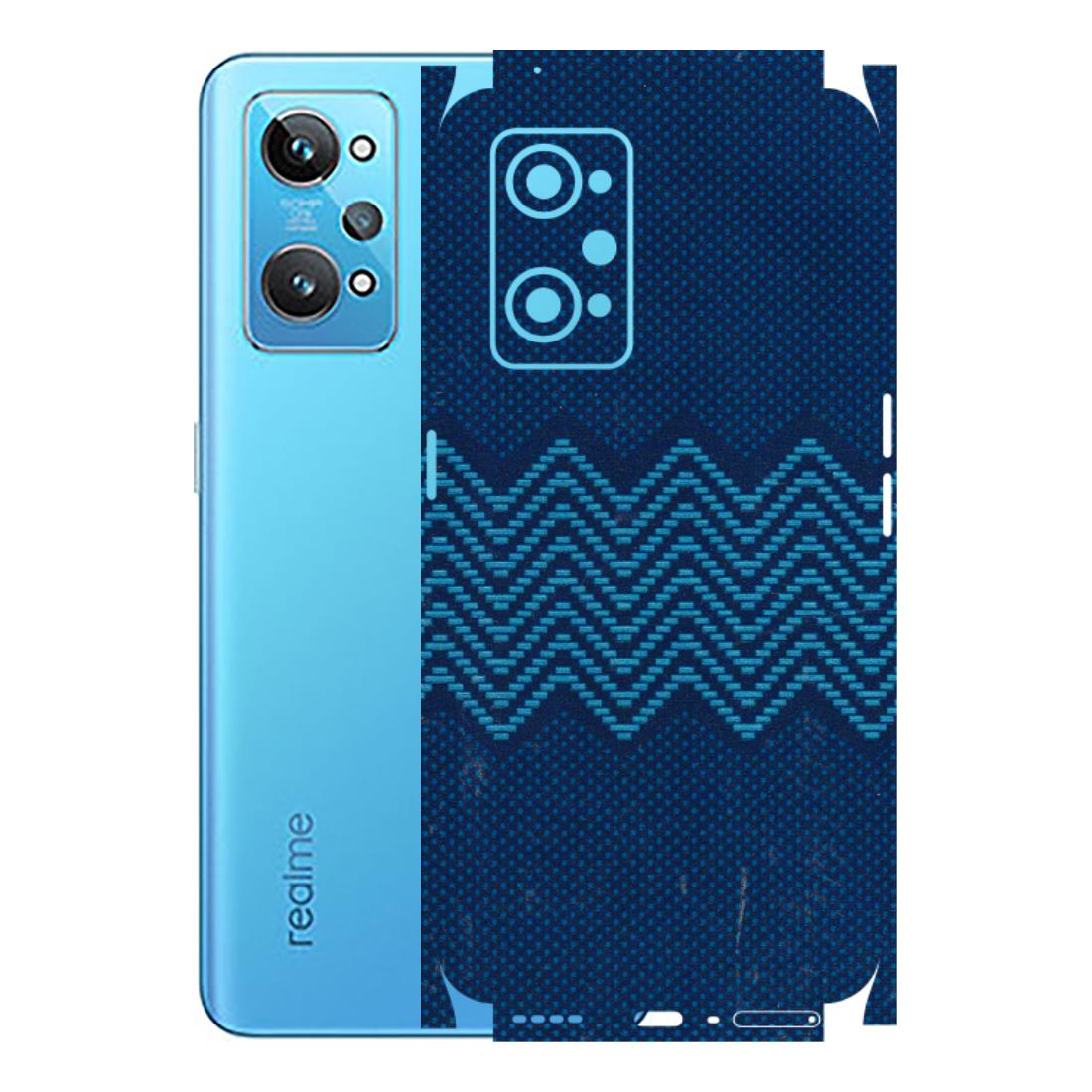 Realme Phone Skins (All Models) - Blue Sober Waves - 3D Embossed Finish (L-306) Realme GT 2