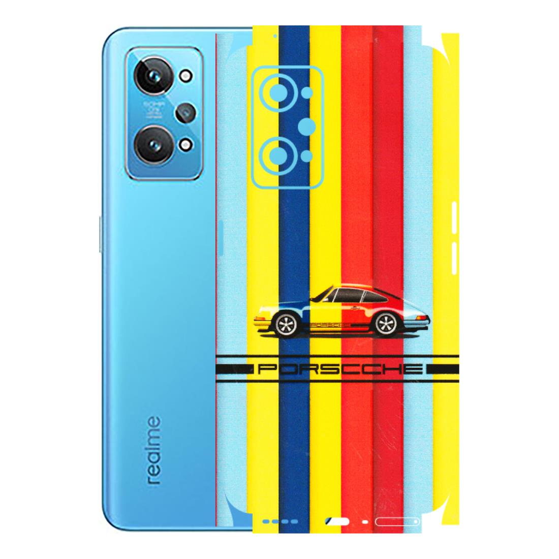 Realme Phone Skins (All Models) - Multicolour Porche - 3D Embossed Finish (L-39) Realme GT 2